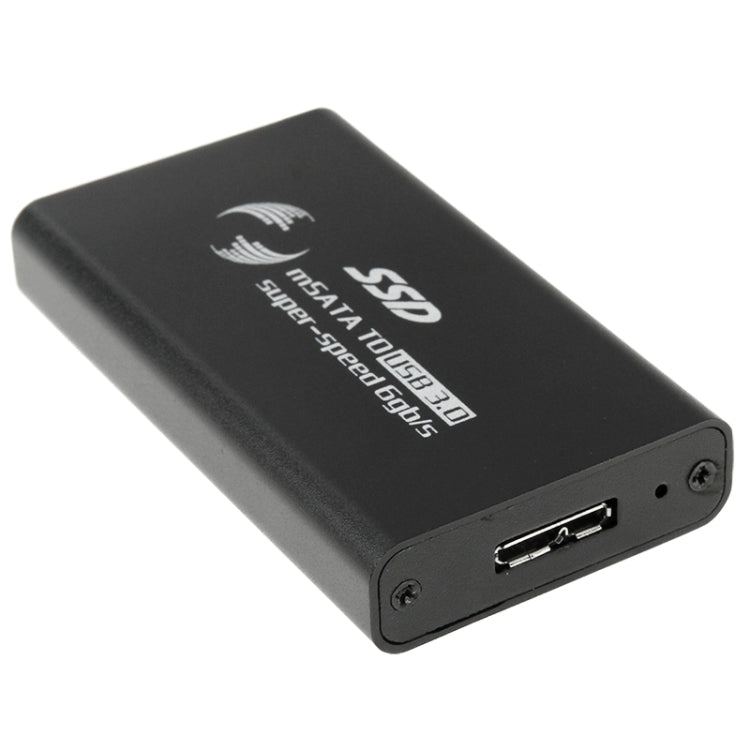 6gb/s mSATA Solid State Disk SSD to USB 3.0 Hard Disk Case(Black) - HDD Enclosure by PMC TechLife | Online Shopping South Africa | PMC TechLife