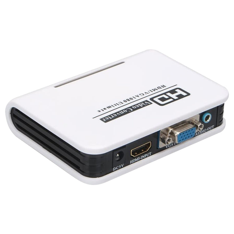 1080P HDMI to VGA adapter Digital to Analog Video Audio Converter Cable for Xbox 360 PS3 PS4 PC Laptop TV Box Projector(White) - Converter by PMC Jewellery | Online Shopping South Africa | PMC Jewellery | Buy Now Pay Later Mobicred