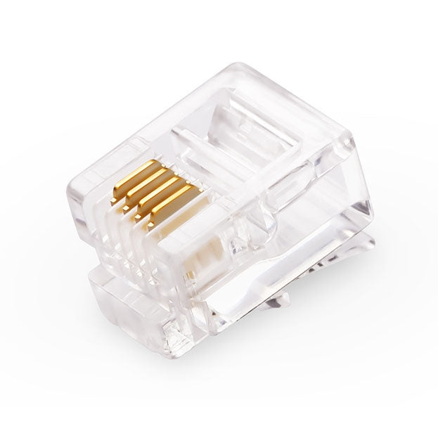 RJ11 Modular Plug Telephone Connector (1000pcs in one packaging, the price is for 1000pcs) - free shipping - PMC Jewellery - Order now!