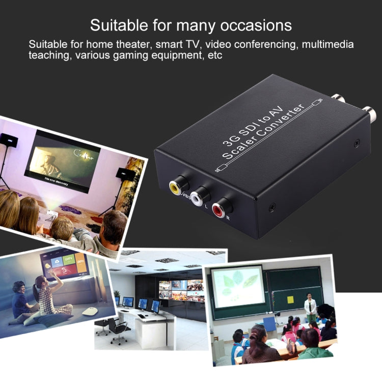 NF-F001 3G SDI to AV +  SDI Scaler Converter, Allow SD-SDI / HD-SDI / 3G-SDI Shown on HDTV - Video Converter by PMC Jewellery | Online Shopping South Africa | PMC Jewellery | Buy Now Pay Later Mobicred
