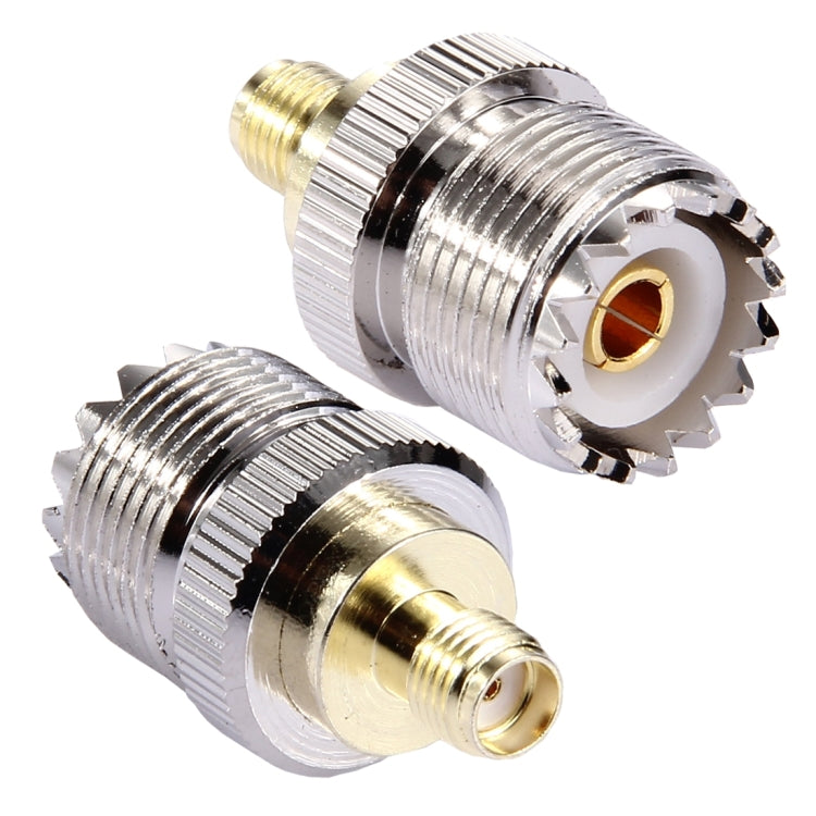 Coaxial SMA Female to UHF Female Adapter(Silver) - Connectors by PMC TechLife | Online Shopping South Africa | PMC TechLife