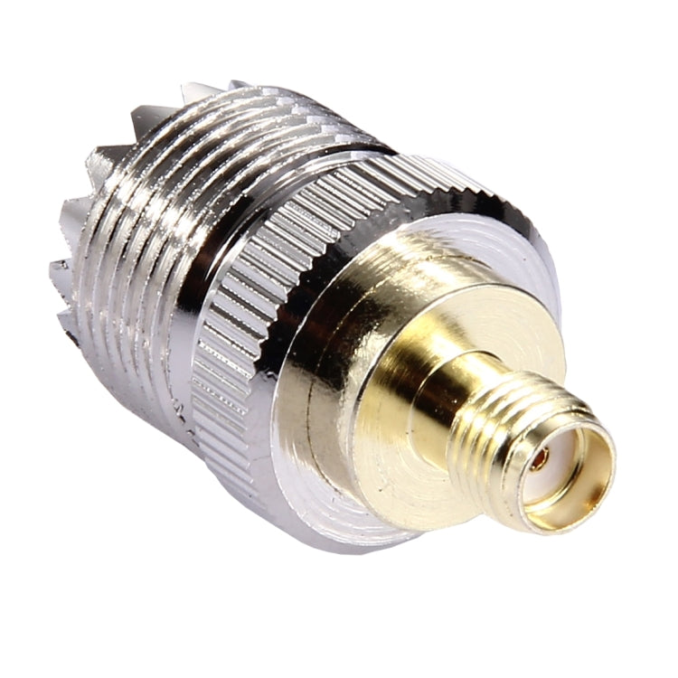 Coaxial SMA Female to UHF Female Adapter(Silver) - Connectors by PMC TechLife | Online Shopping South Africa | PMC TechLife