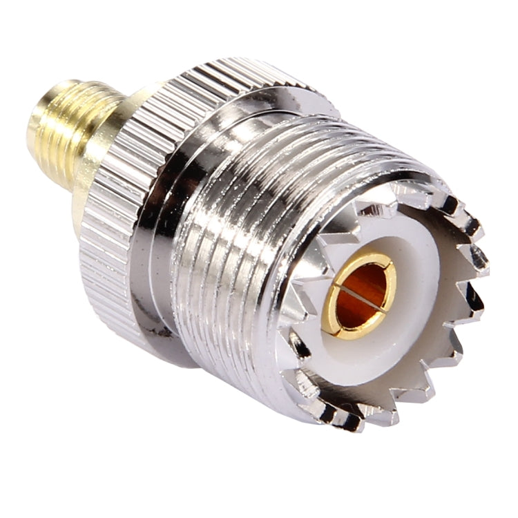 Coaxial SMA Female to UHF Female Adapter(Silver) - Connectors by PMC TechLife | Online Shopping South Africa | PMC TechLife