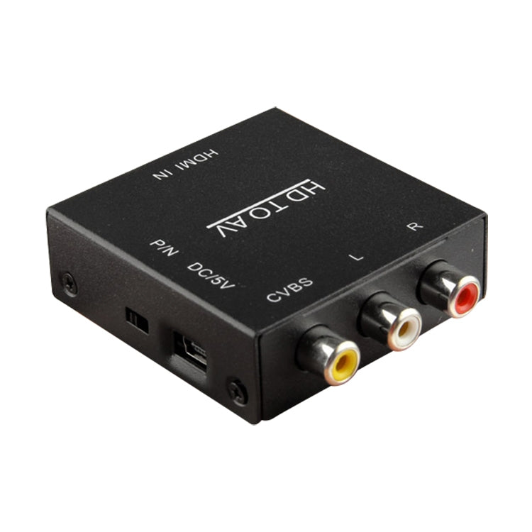 HDV-M610 Mini Size Full HD 1080P HDMI to AV/CVBS Video Converter Adapter(Black) - Converter by PMC Jewellery | Online Shopping South Africa | PMC Jewellery | Buy Now Pay Later Mobicred