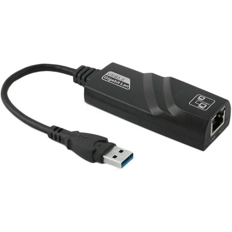USB 3.0 10 / 100 / 1000Mbps Ethernet Adapter for Laptops, Plug and play(Black) - USB Network Adapter by PMC TechLife | Online Shopping South Africa | PMC TechLife | Buy Now Pay Later Mobicred
