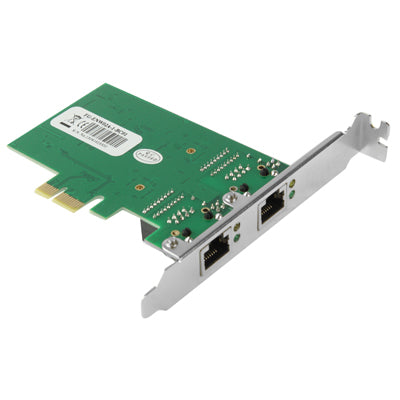 PCI-Express Dual Gigabit Ethernet Controller Card Adapter 2 Port RJ45 10/100/1000 BASE-T (IO-PCE8111-2GLAN) - Add-on Cards by PMC TechLife | Online Shopping South Africa | PMC TechLife