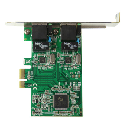 PCI-Express Dual Gigabit Ethernet Controller Card Adapter 2 Port RJ45 10/100/1000 BASE-T (IO-PCE8111-2GLAN) - Add-on Cards by PMC TechLife | Online Shopping South Africa | PMC TechLife