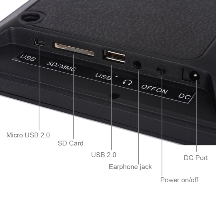 12.0 Inch LED Display Multi-media Digital Photo Frame with Holder / Music & Movie Player / Remote Control Function, Support USB / SD, Built in Stereo Speaker(White) - 11 inch Below by PMC TechLife | Online Shopping South Africa | PMC TechLife | Buy Now Pay Later Mobicred