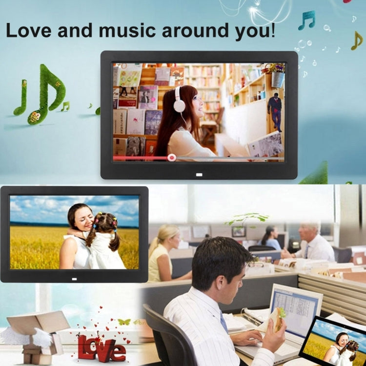 10.1 inch HD Wide Screen Digital Photo Frame with Holder & Remote Control, Allwinner E200, Alarm Clock / MP3 / MP4 / Movie Player(White) - free shipping - PMC Jewellery - Order now!