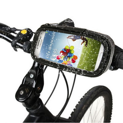 Bike Mount & Waterproof / Sand-proof / Snow-proof / Dirt-proof Tough Touch Case for 5.5 inch Phone (Black) - Holders by PMC TechLife | Online Shopping South Africa | PMC TechLife | Buy Now Pay Later Mobicred