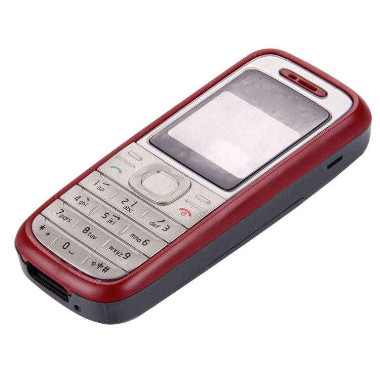 Full Housing Cover (Front Cover + Middle Frame Bezel + Battery Back Cover) for Nokia 1200 / 1208 / 1209(Red) - Full Housing Cover by PMc TechLife | Online Shopping South Africa | PMc TechLife | Buy Now Pay Later Mobicred