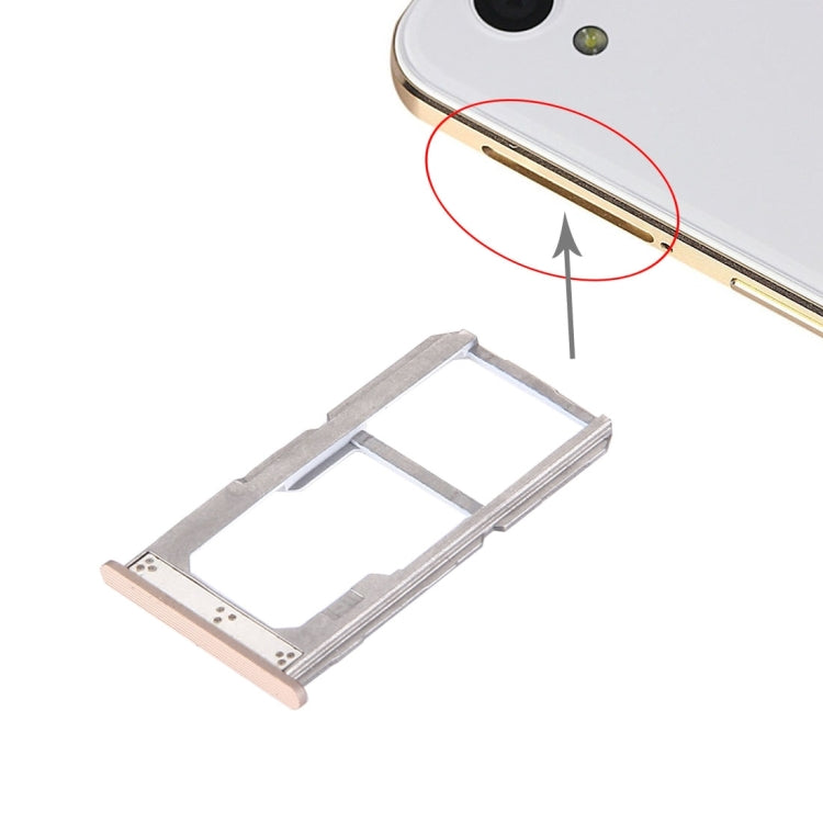 For OnePlus X SIM + SIM / SD Card Tray (Gold) - Card Tray by PMc TechLife | Online Shopping South Africa | PMc TechLife | Buy Now Pay Later Mobicred