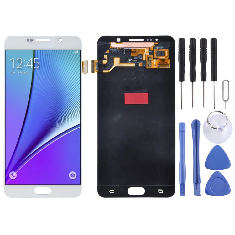 5.7 inch Original LCD Screen and Digitizer Full Assembly for Galaxy Note 5 / N9200, N920I, N920G, N920G/DS, N920T, N920A(White) - free shipping - PMc TechLife - Order now!