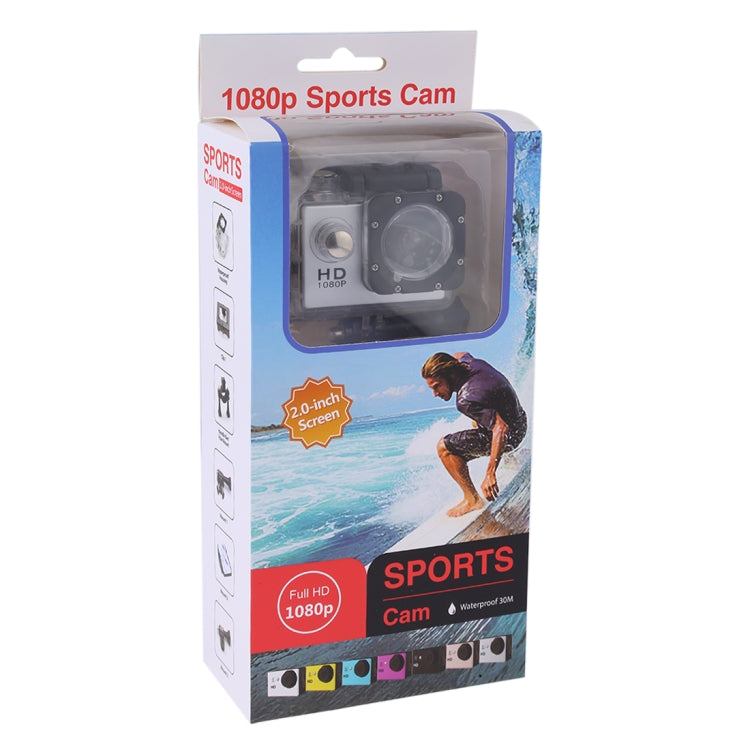 SJ4000 Full HD 1080P 2.0 inch LCD Sports Camcorder DV with Waterproof Case, Generalplus 6624, 30m Depth Waterproof(White) - Sports Camera by PMC TechLife | Online Shopping South Africa | PMC TechLife | Buy Now Pay Later Mobicred