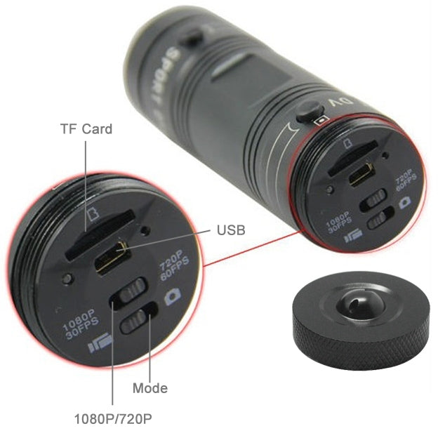 F9 Full HD 1080P Action Helmet Camera / Sports Camera / Bicycle Camera, Support TF Card, 120 Degree Wide Angle Lens - free shipping - PMC TechLife - Order now!