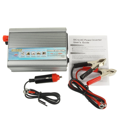 300W DC 12V to AC 220V Car Power Inverter with USB Port and Car Charger(Silver) - Others by PMC TechLife | Online Shopping South Africa | PMC TechLife | Buy Now Pay Later Mobicred