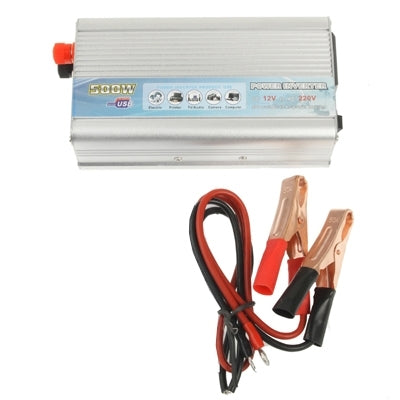 500W DC 12V to AC 220V Car Power Inverter with USB Port(Silver) - Others by PMC TechLife | Online Shopping South Africa | PMC TechLife | Buy Now Pay Later Mobicred