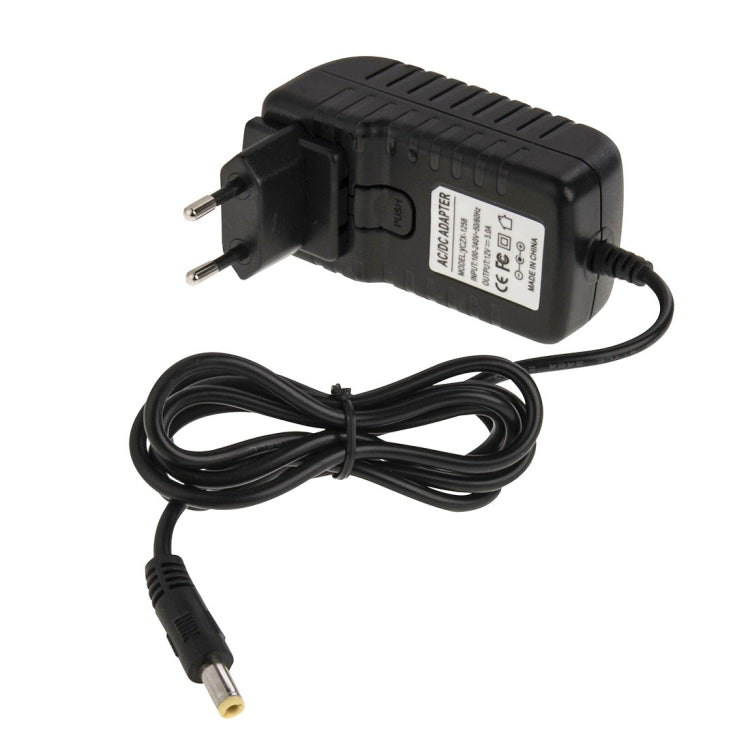 4 in 1 EU Plug + US Plug + UK Plug + AU Plug AC 100-240V to DC 12V 3A Power Adapter, Tips: 5.5 x 2.1mm, Cable Length: about 1.2m(Black) - AC Adapers by PMC TechLife | Online Shopping South Africa | PMC TechLife | Buy Now Pay Later Mobicred