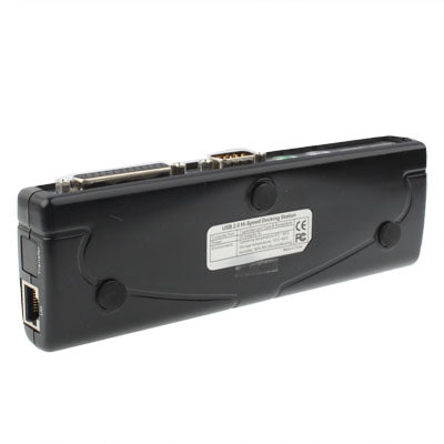 Hi-speed USB 2.0 Docking Station with 8 Ports (2xUSB 2.0 + PS2 Mouse + PS2 Keyboard + RS232 + DB25 + LAN + Upstream),Black(Black) - USB 2.0 HUB by PMC Jewellery | Online Shopping South Africa | PMC Jewellery | Buy Now Pay Later Mobicred