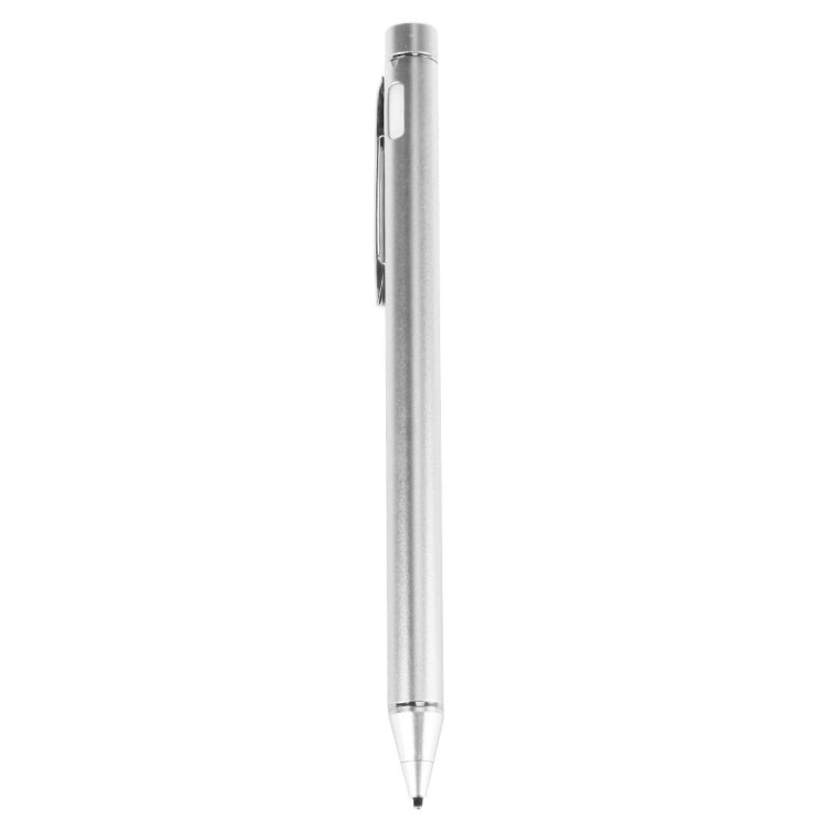 Universal Rechargeable Capacitive Touch Screen Stylus Pen with 2.3mm Superfine Metal Nib, For iPhone, iPad, Samsung, and Other Capacitive Touch Screen Smartphones or Tablet PC(Silver) - free shipping - PMc TechLife - Order now!