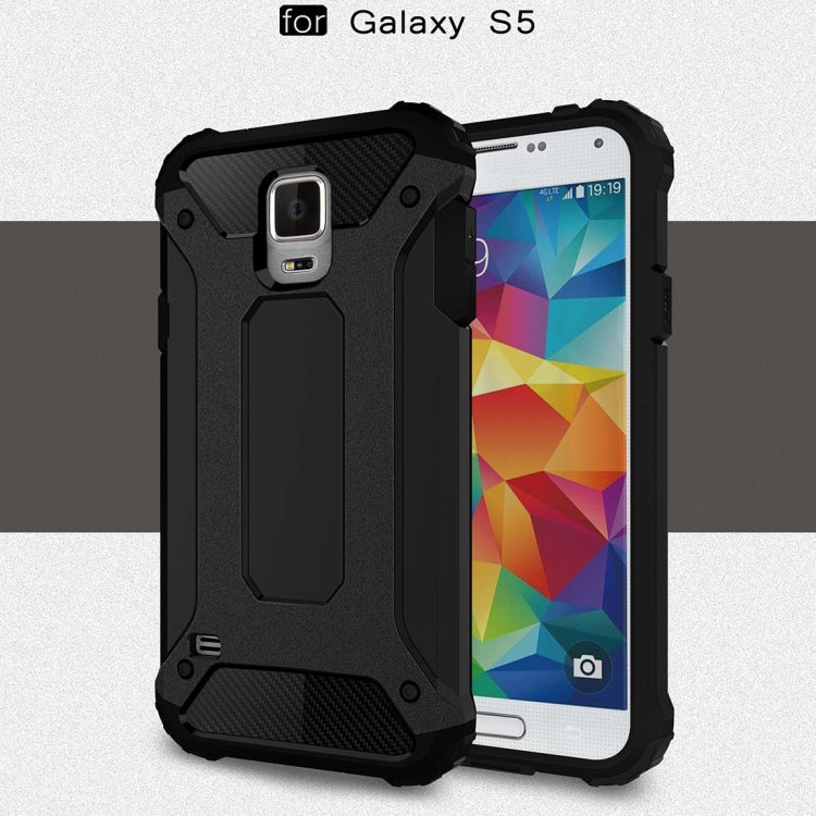 For Galaxy S5 / G900 Tough Armor TPU + PC Combination Case(Black) - Galaxy Phone Cases by PMC TechLife | Online Shopping South Africa | PMC TechLife