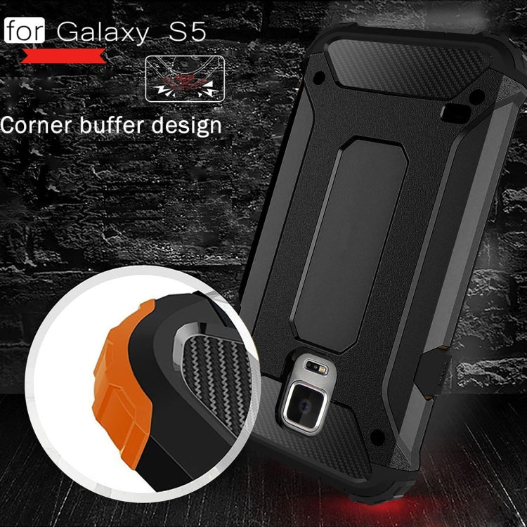 For Galaxy S5 / G900 Tough Armor TPU + PC Combination Case(Black) - Galaxy Phone Cases by PMC TechLife | Online Shopping South Africa | PMC TechLife