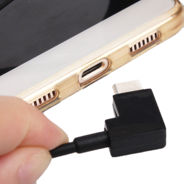 30cm USB to USB-C / Type-C Right Angle Data Connector Cable for DJI SPARK / MAVIC PRO / Phantom 3 & 4 / Inspire 1 & 2 - Cable & Adapter by PMC TechLife | Online Shopping South Africa | PMC TechLife