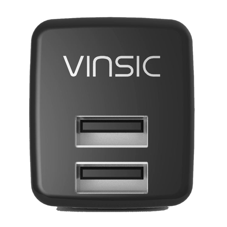 Vinsic 12W 5V 2.4A Output Dual USB Wall Charger USB Charger Adapter - USB Charger by VINSIC | Online Shopping South Africa | PMC TechLife | Buy Now Pay Later Mobicred