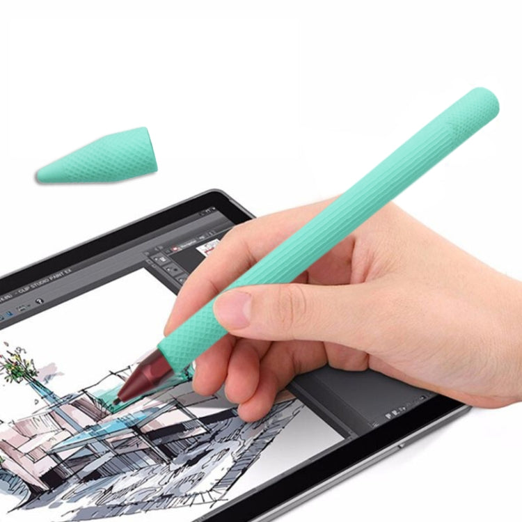 Stylus Pen Silica Gel Protective Case for Microsoft Surface Pro 5 / 6 (Mint Green) - Pencil Accessories by PMC Jewellery | Online Shopping South Africa | PMC Jewellery | Buy Now Pay Later Mobicred