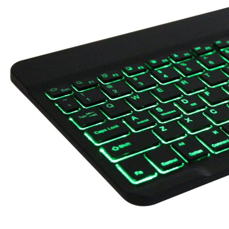 DY510D Colorful Lighting Detachable Plastic Bluetooth Keyboard Tablet Case for Samsung Galaxy Tab A 10.1 (2019) T510 / T511, with Holder (Sapphire Blue) - Samsung Keyboard by PMC TechLife | Online Shopping South Africa | PMC TechLife