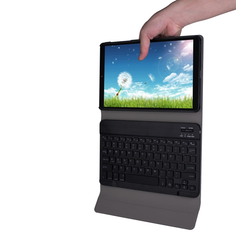 DY510D Colorful Lighting Detachable Plastic Bluetooth Keyboard Tablet Case for Samsung Galaxy Tab A 10.1 (2019) T510 / T511, with Holder (Sapphire Blue) - Samsung Keyboard by PMC TechLife | Online Shopping South Africa | PMC TechLife