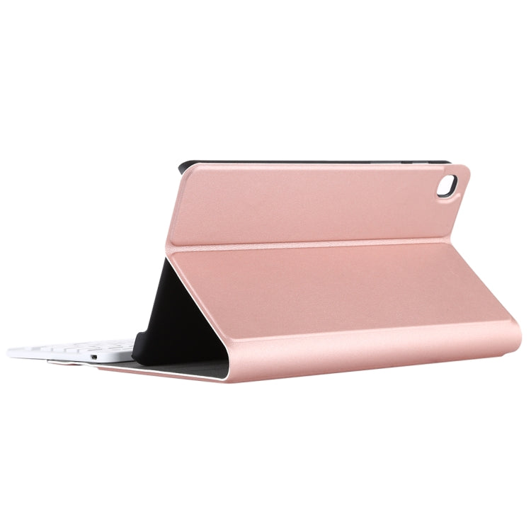Ultra-thin Detachable Magnetic Bluetooth Keyboard Leather Tablet Case for Galaxy Tab A 8.0 2019 P200 / P205, with Holder(Rose Gold) - Samsung Keyboard by PMC TechLife | Online Shopping South Africa | PMC TechLife