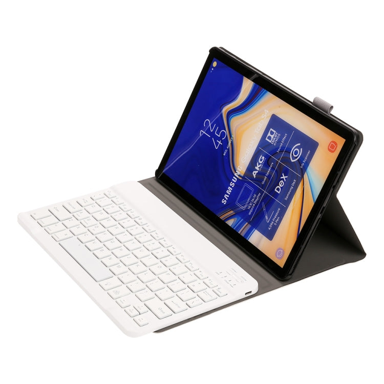 ST830S Bluetooth 3.0 Fine Wool Texture PU Leather ABS Detachable Seven-color Backlight Bluetooth Keyboard Leather Tablet Case for Samsung Galaxy Tab S4 10.5 inch T830 / T835, with Pen Slot & Holder (Gold) - Samsung Keyboard by PMC TechLife | Online Shopping South Africa | PMC TechLife