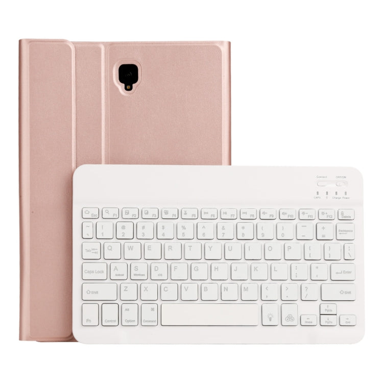 ST830S Bluetooth 3.0 Fine Wool Texture PU Leather ABS Detachable Seven-color Backlight Bluetooth Keyboard Leather Tablet Case for Samsung Galaxy Tab S4 10.5 inch T830 / T835, with Pen Slot & Holder (Rose Gold) - Samsung Keyboard by PMC TechLife | Online Shopping South Africa | PMC TechLife