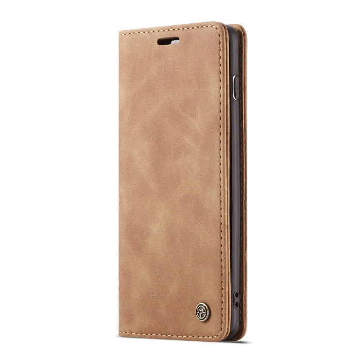 CaseMe-013 Multifunctional Retro Frosted Horizontal Flip Leather Case for Galaxy S10 Plus, with Card Slot & Holder & Wallet (Brown) - free shipping - PMC Jewellery - Order now!