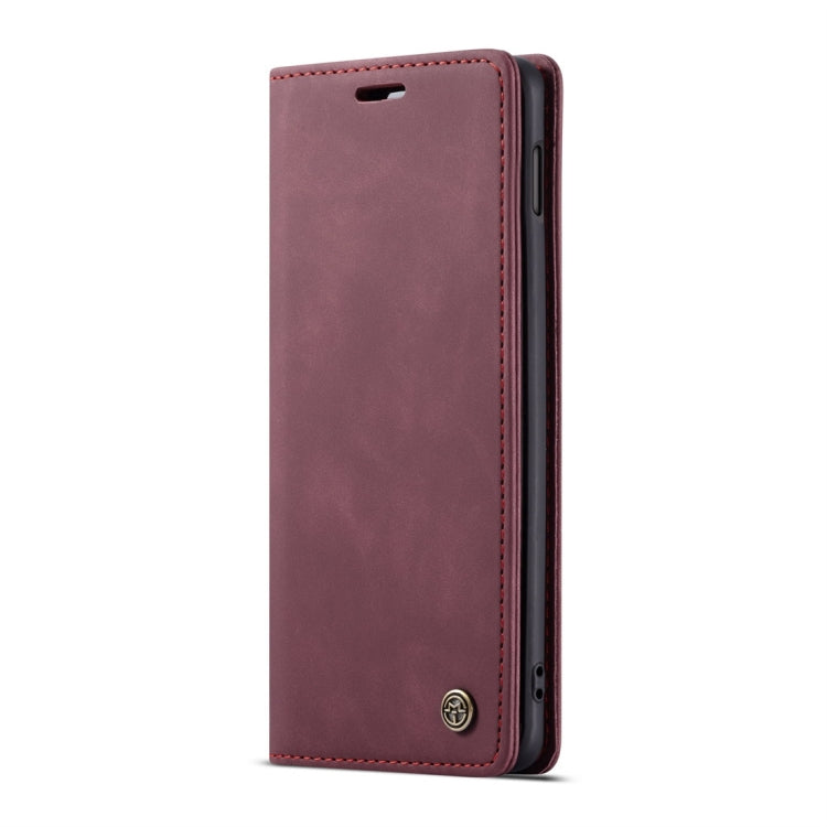 CaseMe-013 Multifunctional Retro Frosted Horizontal Flip Leather Case for Galaxy S10 E, with Card Slot & Holder & Wallet (Wine Red) - free shipping - PMC Jewellery - Order now!