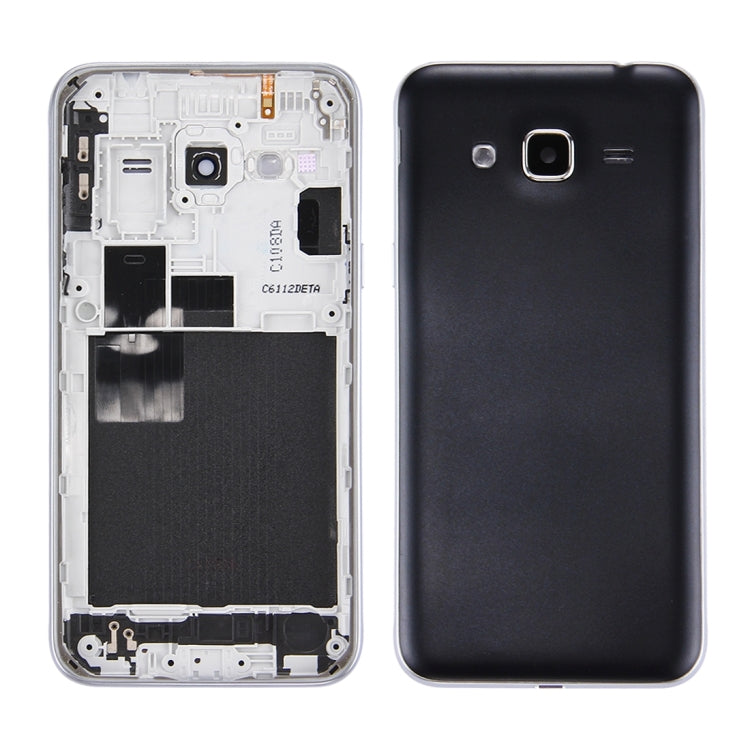 For Galaxy J3 (2016) / J320 Double card version Battery Back Cover + Middle Frame Bezel (Black) - free shipping - PMc TechLife - Order now!