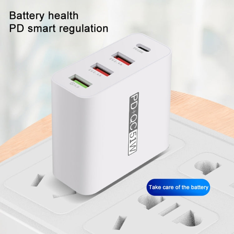 WLX-A6 4 Ports Quick Charging USB Travel Charger Power Adapter, EU Plug - USB Charger by PMC Jewellery | Online Shopping South Africa | PMC Jewellery | Buy Now Pay Later Mobicred