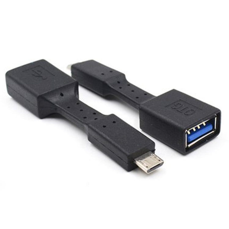 5 PCS Micro USB Male to USB 3.0 Female OTG Adapter (Black) - OTG Adapter by PMC Jewellery | Online Shopping South Africa | PMC Jewellery | Buy Now Pay Later Mobicred