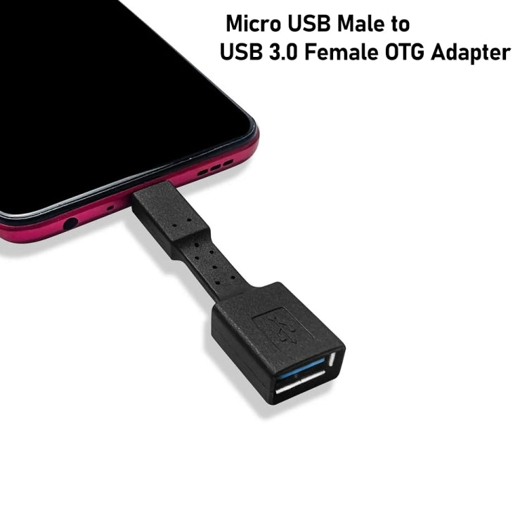 5 PCS Micro USB Male to USB 3.0 Female OTG Adapter (White) - OTG Adapter by PMC Jewellery | Online Shopping South Africa | PMC Jewellery | Buy Now Pay Later Mobicred