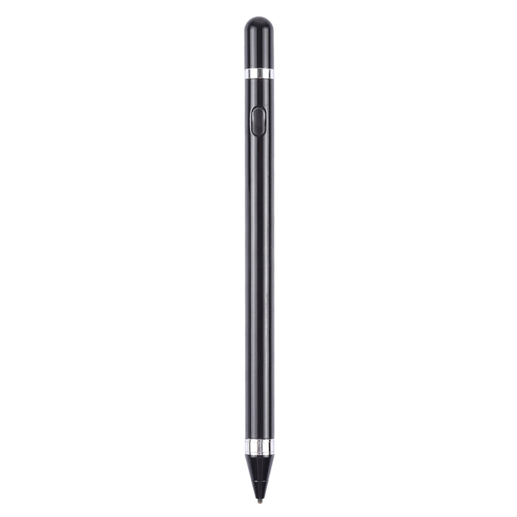 Short Universal Rechargeable Capacitive Touch Screen Stylus Pen with 2.3mm Superfine Metal Nib, For iPhone, iPad, Samsung, and Other Capacitive Touch Screen Smartphones or Tablet PC(Black) - Stylus Pen by PMc TechLife | Online Shopping South Africa | PMc TechLife | Buy Now Pay Later Mobicred