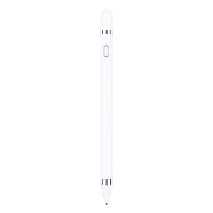 Short Universal Rechargeable Capacitive Touch Screen Stylus Pen with 2.3mm Superfine Metal Nib, For iPhone, iPad, Samsung, and Other Capacitive Touch Screen Smartphones or Tablet PC(White) - free shipping - PMc TechLife - Order now!