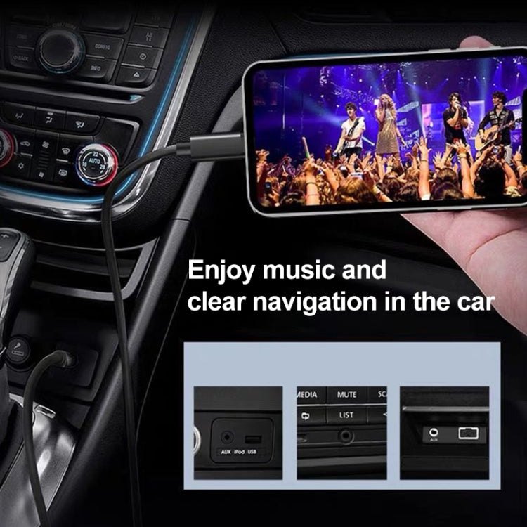 1m USB-C / Type-C to 3.5mm Male Audio Adapter Cable(Silver) - Video & Audio Cable by PMC TechLife | Online Shopping South Africa | PMC TechLife | Buy Now Pay Later Mobicred