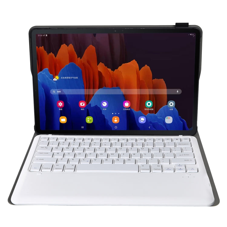 A970 Detachable Bluetooth Keyboard Ultrathin Horizontal Flip Leather Tablet Case for Samsung Galaxy Tab S7 FE T730 / T736 / S7+ T970 / T975 / T976(Rose Gold) - Samsung Keyboard by PMC TechLife | Online Shopping South Africa | PMC TechLife