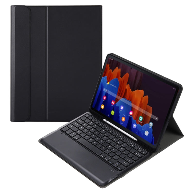A970B Detachable Bluetooth Keyboard Ultrathin Horizontal Flip Leather Tablet Case with Pen Slot for Samsung Galaxy Tab S7 FE T730 / T736 / S7+ T970 / T975 / T976(Black) - Samsung Keyboard by PMC TechLife | Online Shopping South Africa | PMC TechLife