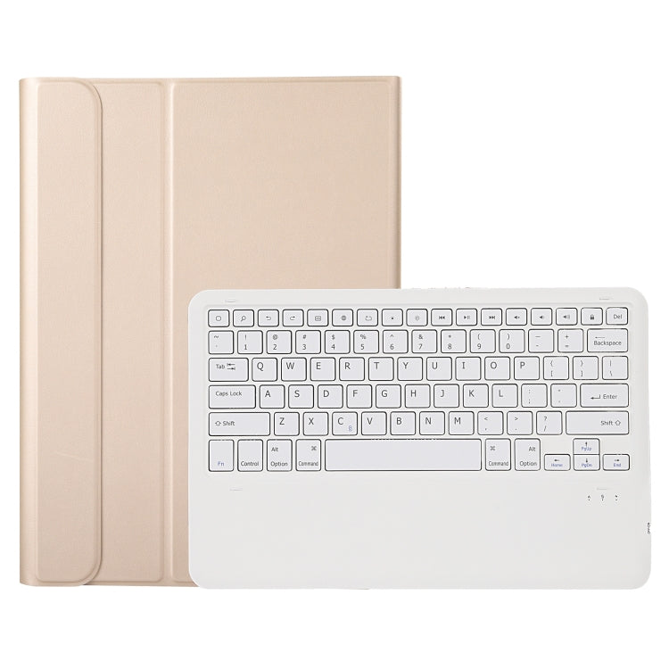 A970B Detachable Bluetooth Keyboard Ultrathin Horizontal Flip Leather Tablet Case with Pen Slot for Samsung Galaxy Tab S7 FE T730 / T736 / S7+ T970 / T975 / T976(Gold) - Samsung Keyboard by PMC TechLife | Online Shopping South Africa | PMC TechLife