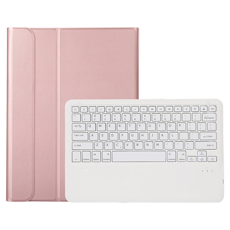 A970B Detachable Bluetooth Keyboard Ultrathin Horizontal Flip Leather Tablet Case with Pen Slot for Samsung Galaxy Tab S7 FE T730 / T736 / S7+ T970 / T975 / T976(Rose Gold) - Samsung Keyboard by PMC TechLife | Online Shopping South Africa | PMC TechLife