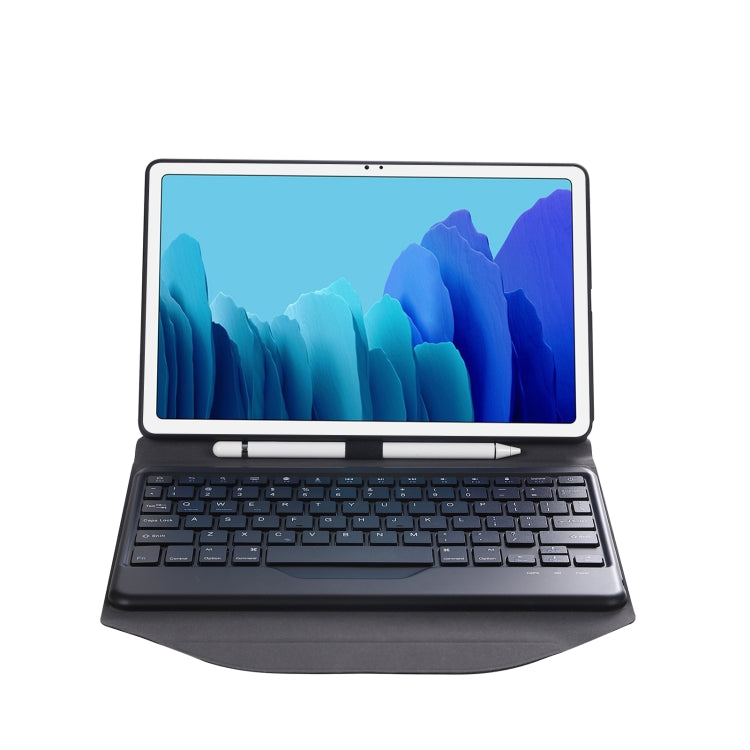 B500 Diamond Texture Triangle Back Holder Splittable Bluetooth Keyboard Leather Tablet Case for Samsung Galaxy Tab A7 10.4 2020(Black+Black) - Samsung Keyboard by PMC TechLife | Online Shopping South Africa | PMC TechLife