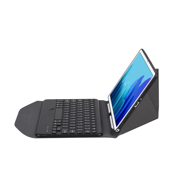 B500 Diamond Texture Triangle Back Holder Splittable Bluetooth Keyboard Leather Tablet Case for Samsung Galaxy Tab A7 10.4 2020(Black+Black) - Samsung Keyboard by PMC TechLife | Online Shopping South Africa | PMC TechLife