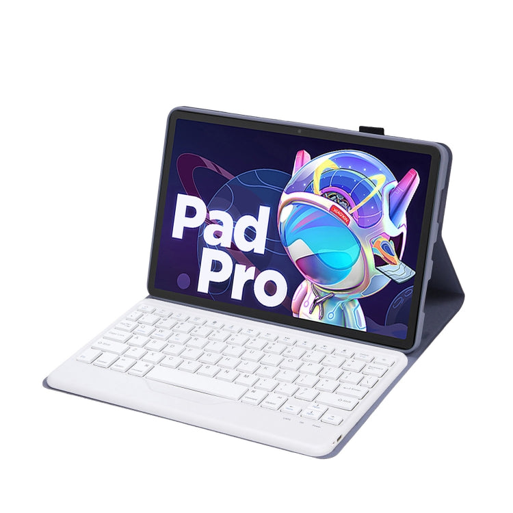 AM20-B Lambskin Texture Ultra-thin Bluetooth Keyboard Leather Tablet Case For Lenovo Xiaoxin Pad 2022 10.6 inch/Tab M10 Plus 10.6 3rd Gen 2022(Purple) - Lenovo Keyboard by PMC TechLife | Online Shopping South Africa | PMC TechLife